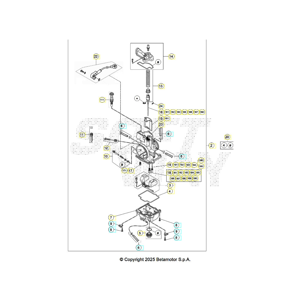 Beta RR125 26 Vergaser Ersatzteile Beta RR125 26 Vergaser Ersatzteile