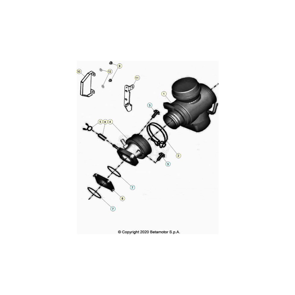 Beta RR125 LC 20 Vergaser 1 Ersatzteile
