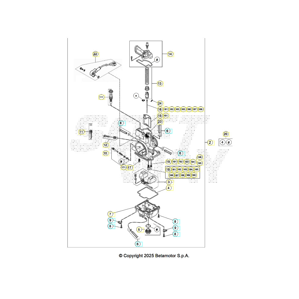 Beta RR125RC 26 Vergaser Ersatzteile