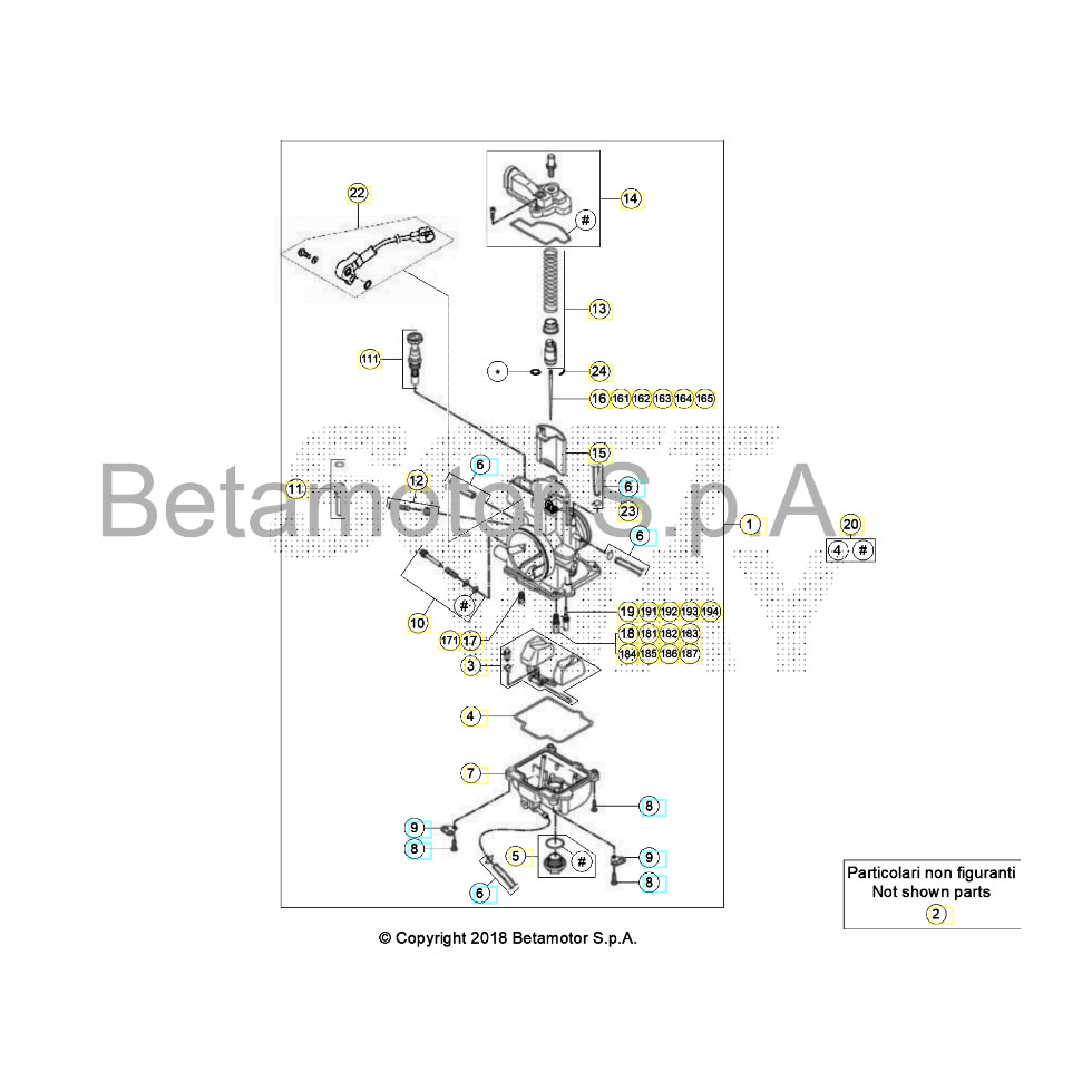 Beta RR200RC 25 Vergaser Ersatzteile Beta RR200RC 25 Vergaser Ersatzteile