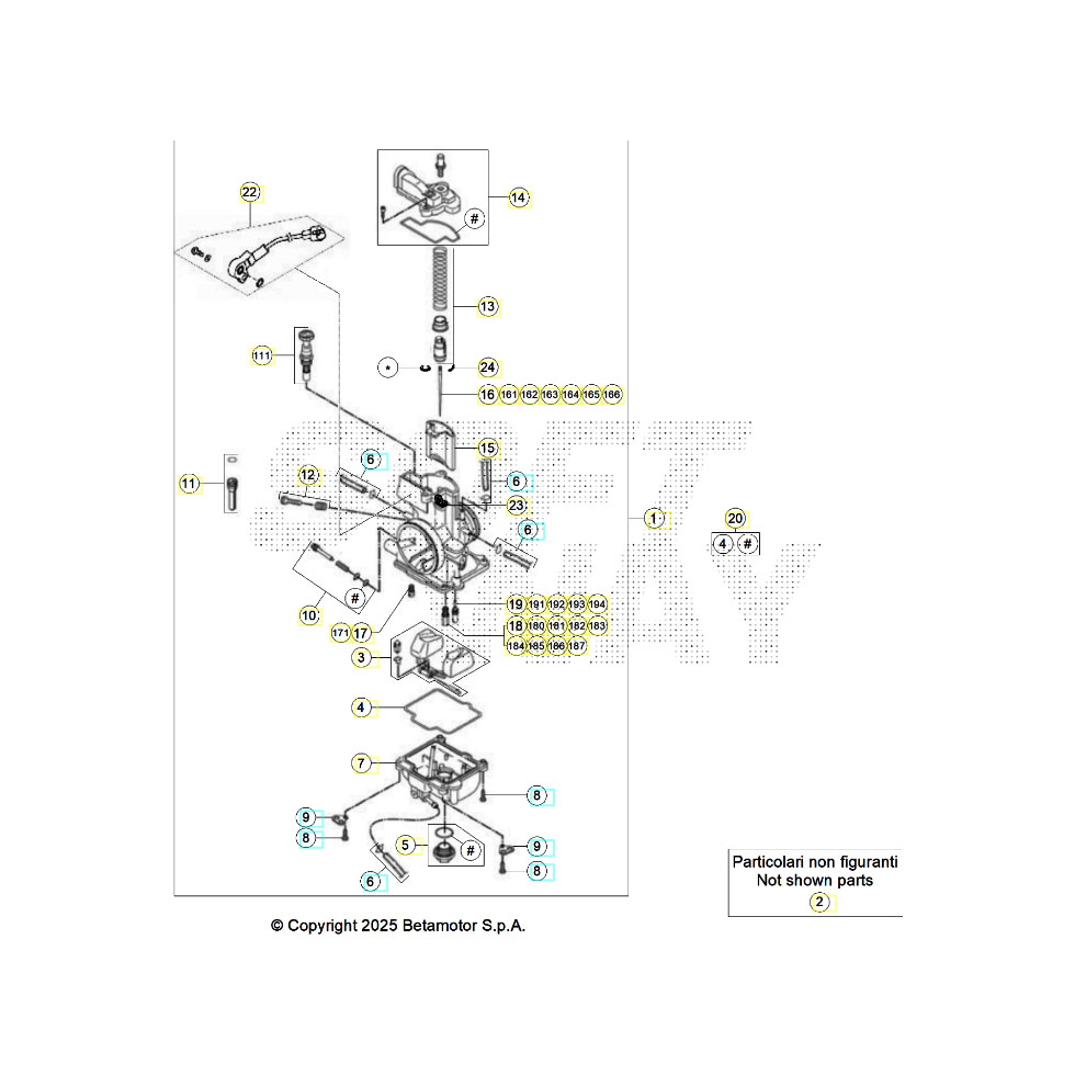 Beta RR200RC 26 Vergaser Ersatzteile