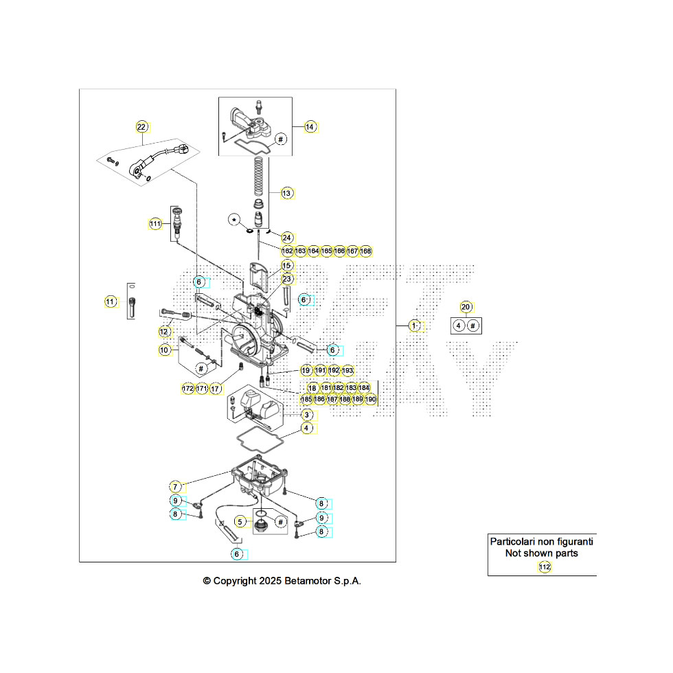Beta RR250 26 Vergaser Ersatzteile