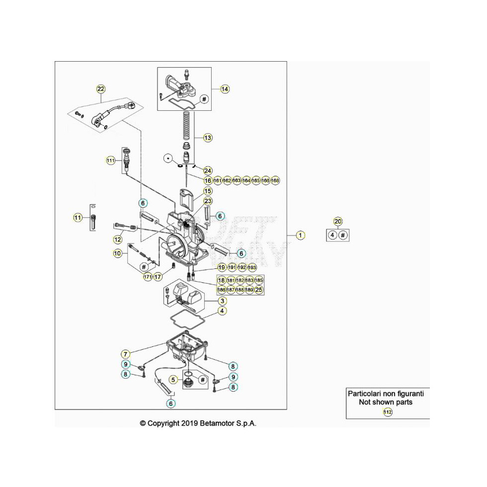 Beta RR300 24 Vergaser Ersatzteile