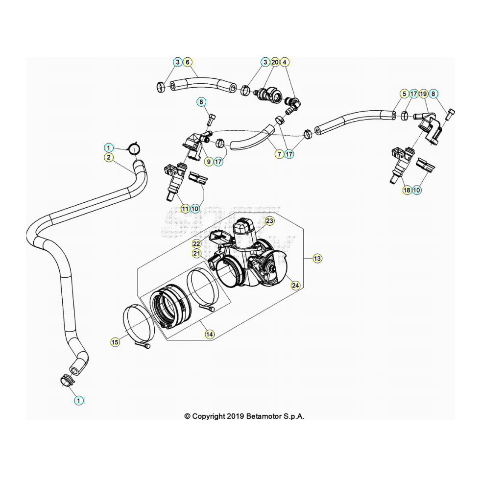 Beta RR350 25 Kraftstoffeinspritzung Ersatzteile Beta RR350 25 Kraftstoffeinspritzung Ersatzteile