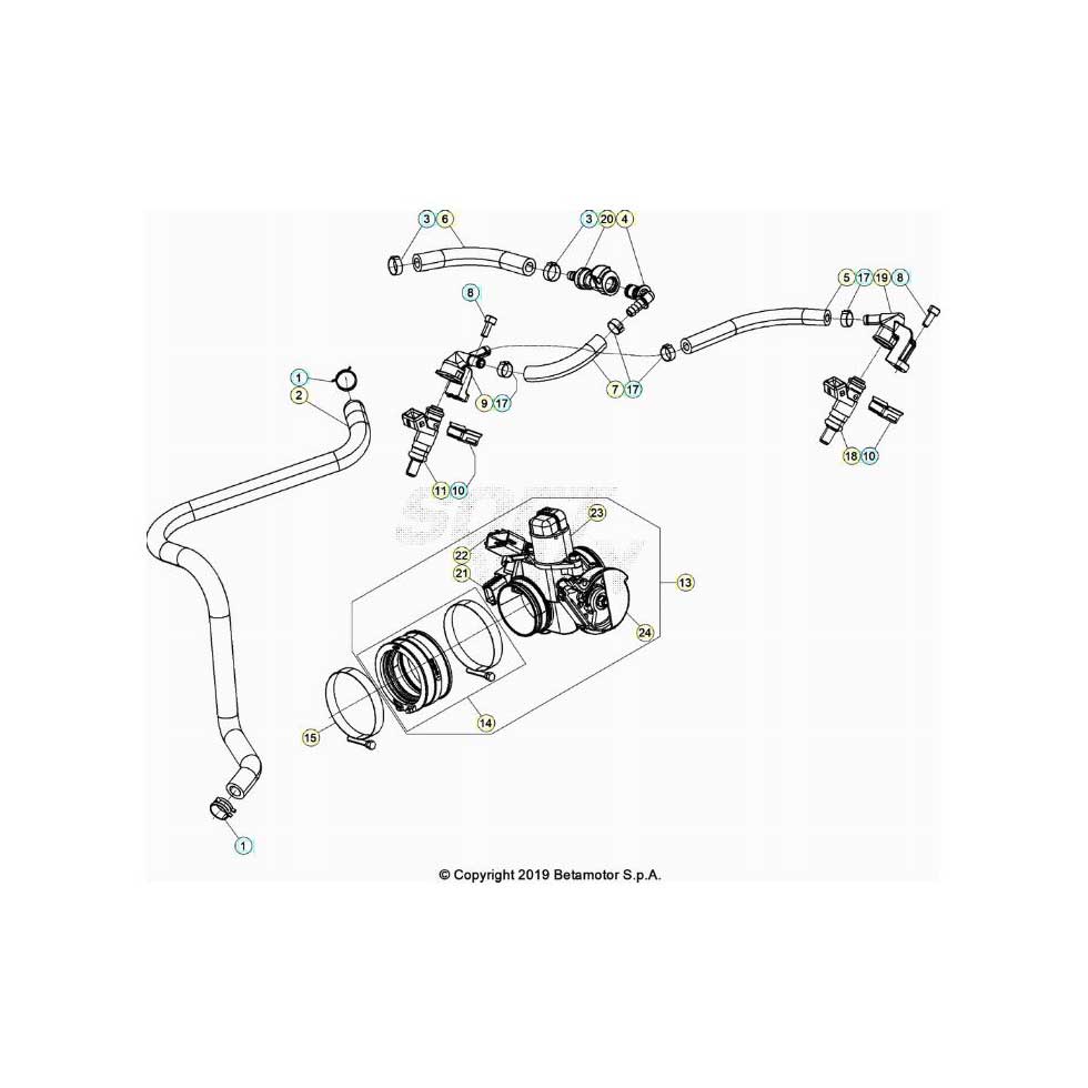 Beta RR430RC 21 4T Kraftstoffeinspritzung Ersatzteile