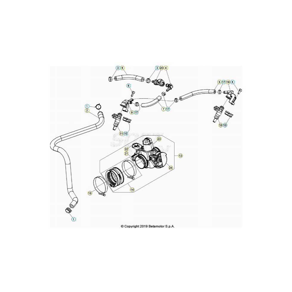Beta RR430RC 20 4T Kraftstoffeinspritzung Ersatzteile Beta RR430RC 20 4T Kraftstoffeinspritzung Ersatzteile