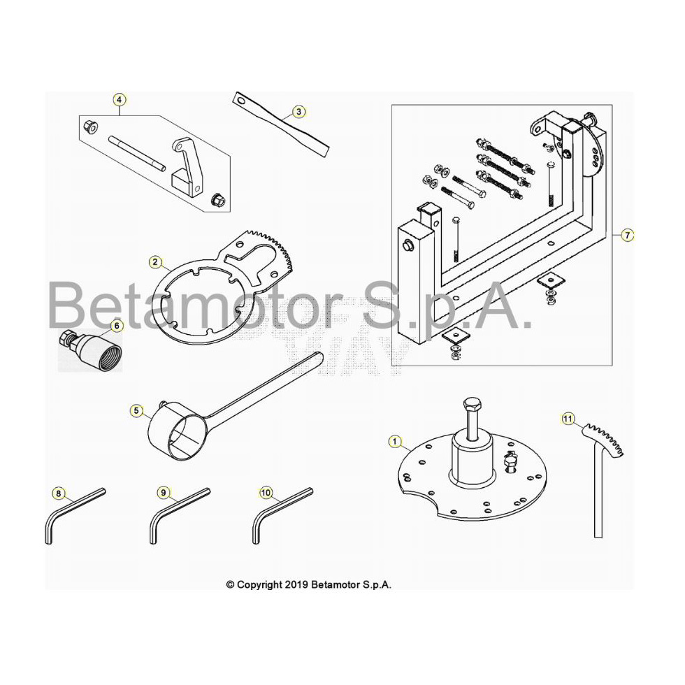 Beta RR250RC 20 Spezialwerkzeug Ersatzteile