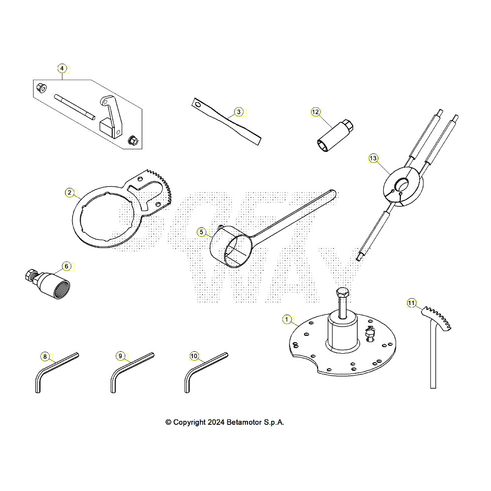 Beta RR300RC 24 Spezialwerkzeug Ersatzteile
