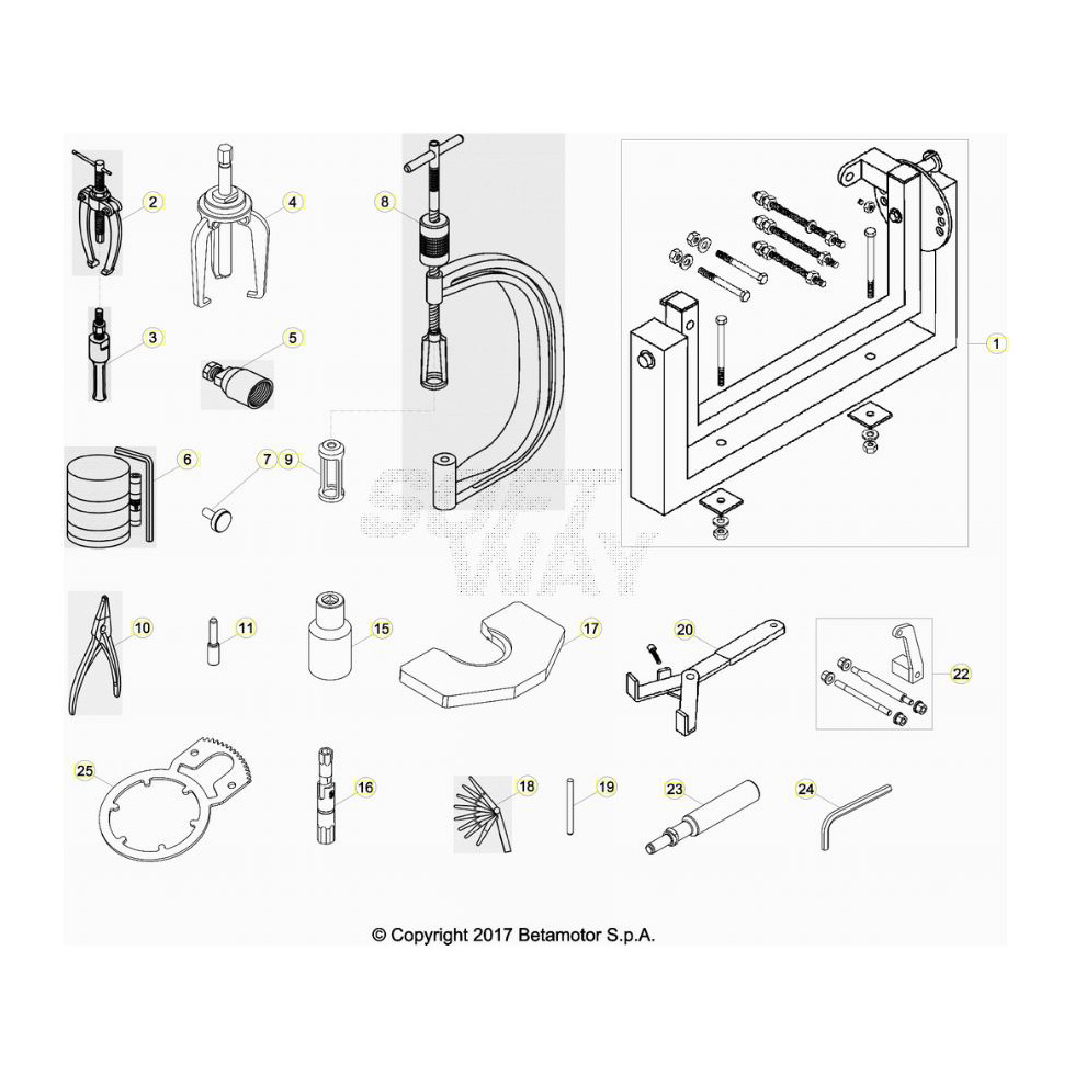 Beta RR350 20 Spezialwerkzeug Ersatzteile Beta RR350 20 Spezialwerkzeug Ersatzteile