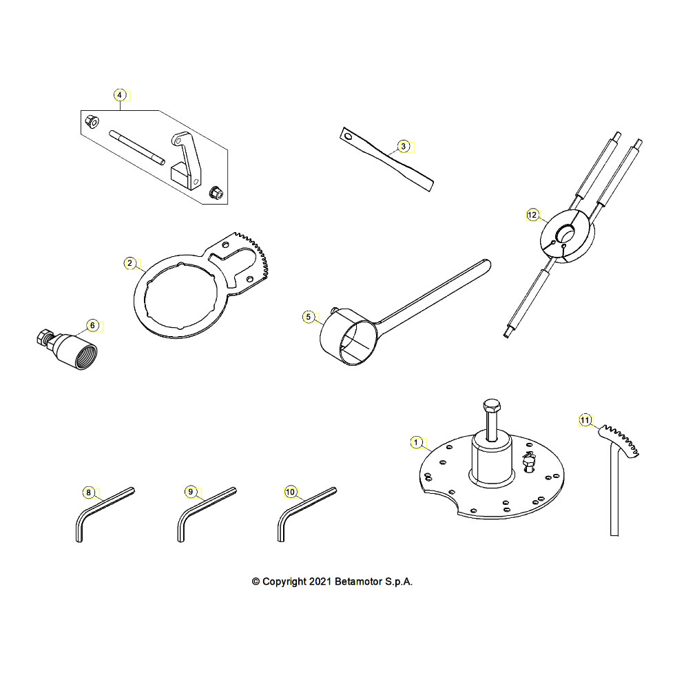 Beta RX250 26 Spezialwerkzeug Ersatzteile