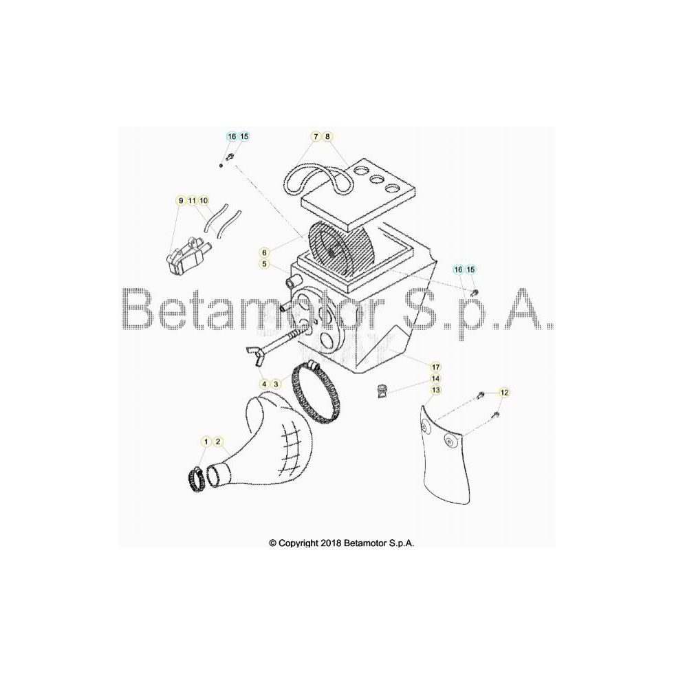Beta RR50 19 Luftfilterkasten Ersatzteile