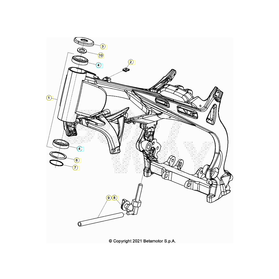 Beta EVO200 22 Rahmen/Ausleger Ersatzteile