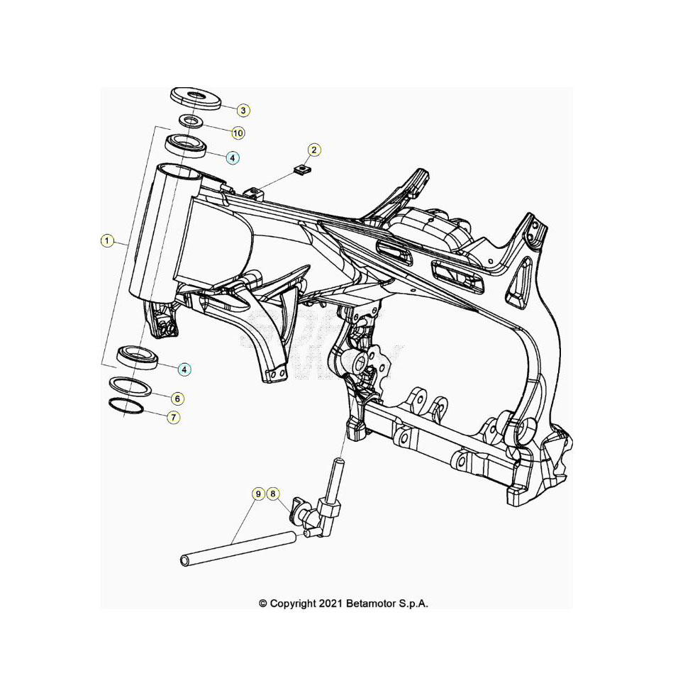 Beta EVO250 22 Rahmen/Ausleger Ersatzteile Beta EVO250 22 Rahmen/Ausleger Ersatzteile