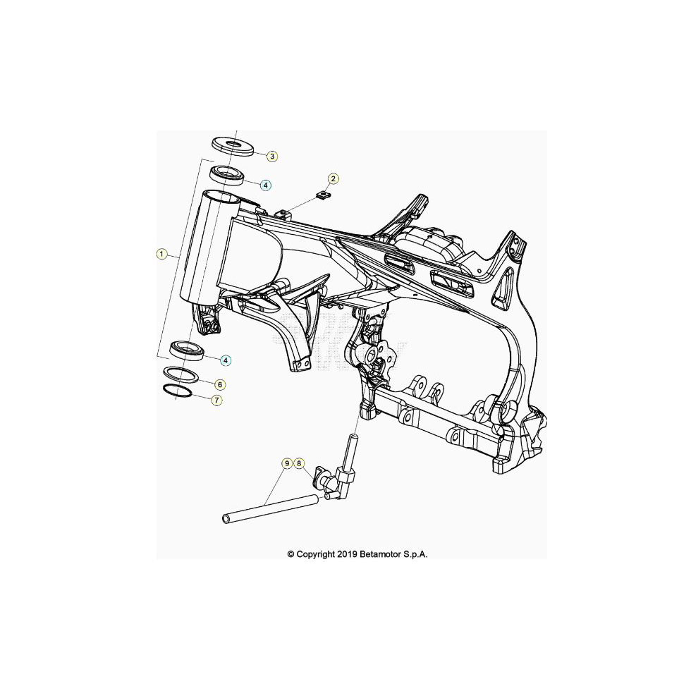 Beta  EVO250 Factory 20 Rahmen/Ausleger Ersatzteile