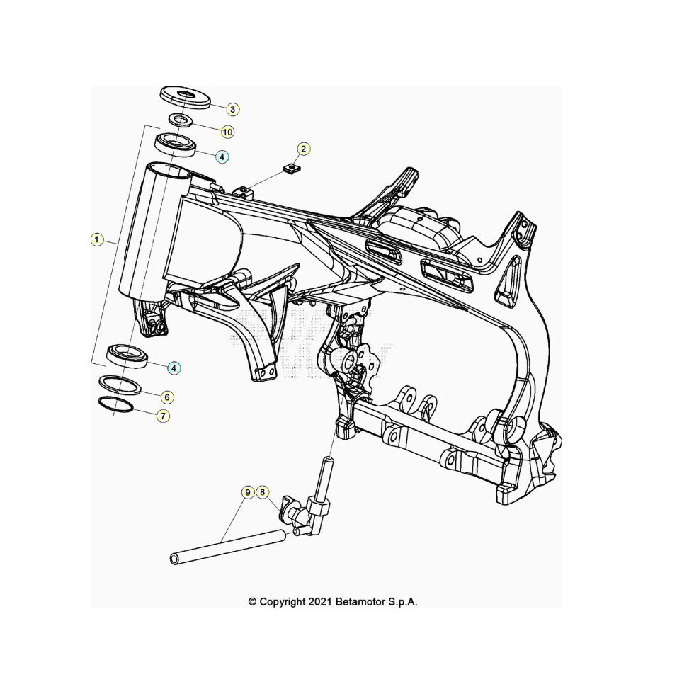 Beta  EVO250 Factory 22 Rahmen/Ausleger Ersatzteile