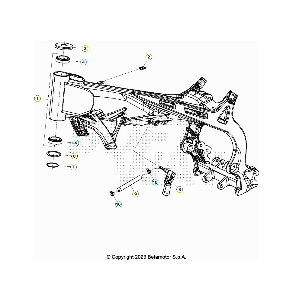 Beta EVO300 4T 24 Rahmen/Ausleger Ersatzteile