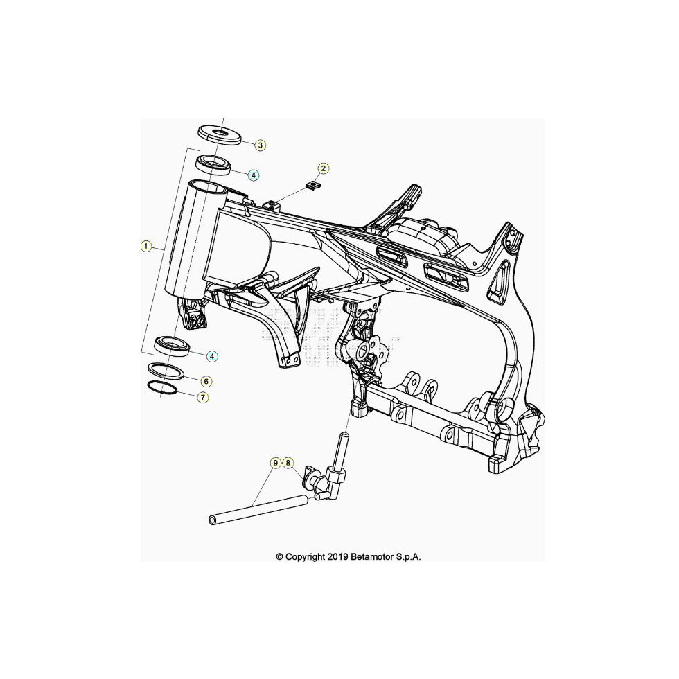 Beta EVO300 Factory 21 Rahmen/Ausleger Ersatzteile