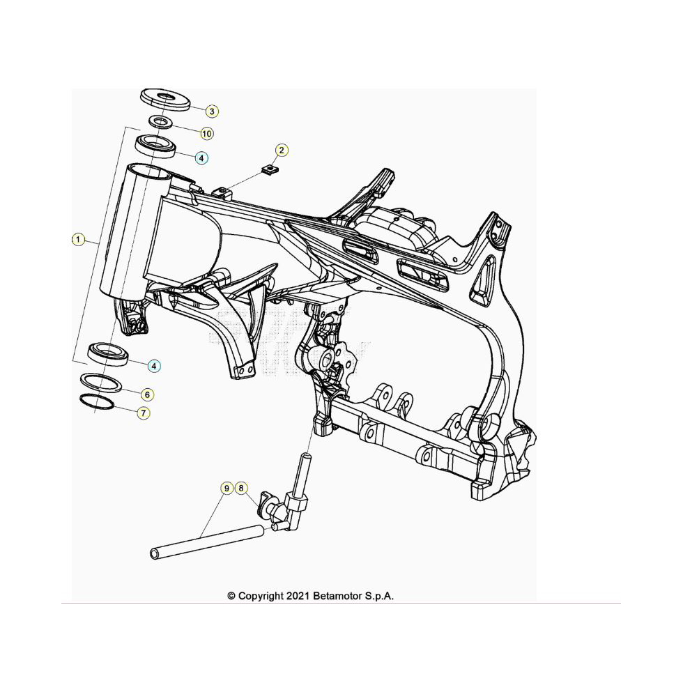 Beta EVO300 Factory 22 Rahmen/Ausleger Ersatzteile Beta EVO300 Factory 22 Rahmen/Ausleger Ersatzteile