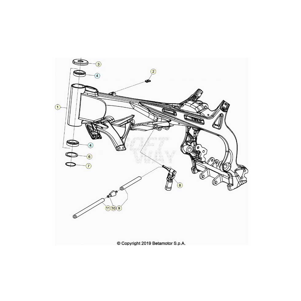Beta EVO300 Factory 4T 20 Rahmen/Ausleger Ersatzteile Beta EVO300 Factory 4T 20 Rahmen/Ausleger Ersatzteile