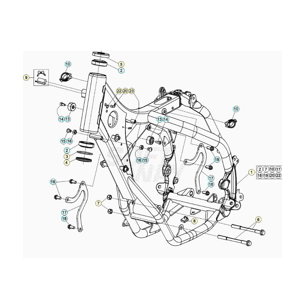 Beta RR200 20 Rahmen/Ausleger Ersatzteile