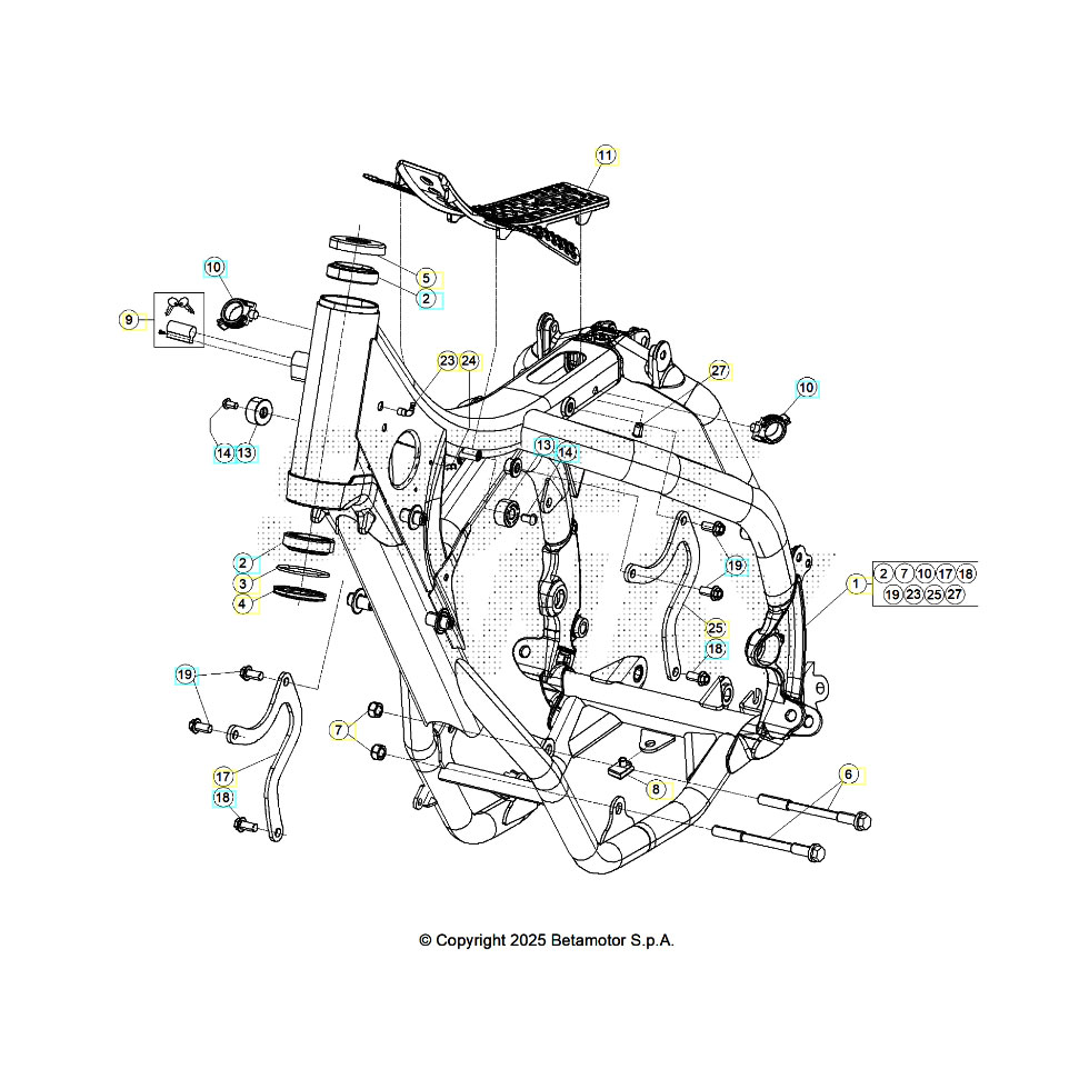 Beta RR200RC 26 Rahmen/Ausleger Ersatzteile