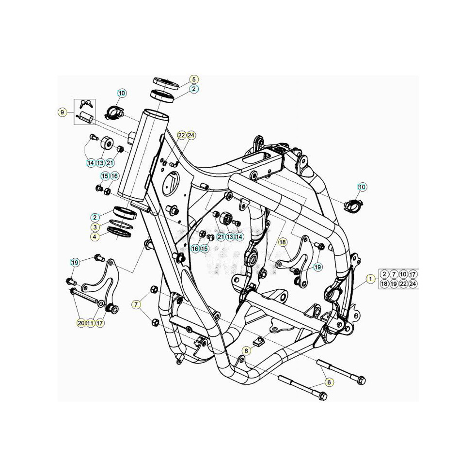 Beta RR300RC 20 Rahmen/Ausleger Ersatzteile