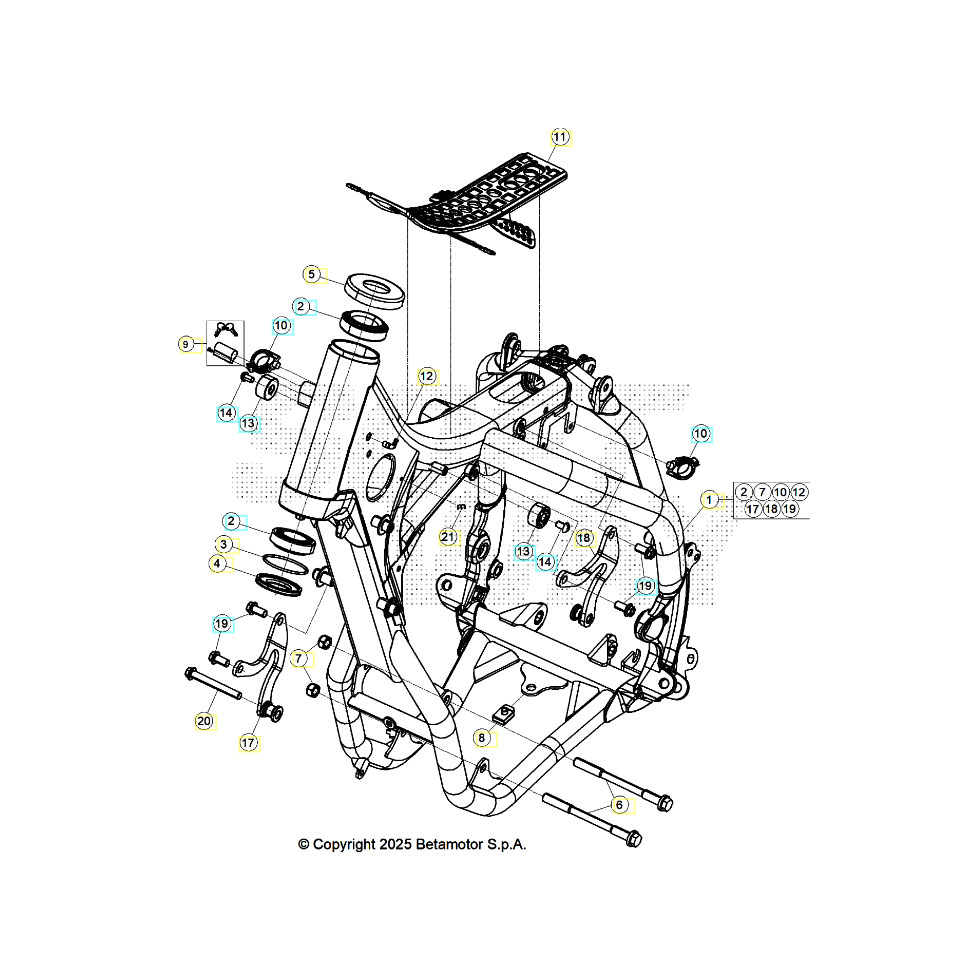 Beta RR300RC 26 Rahmen/Ausleger Ersatzteile