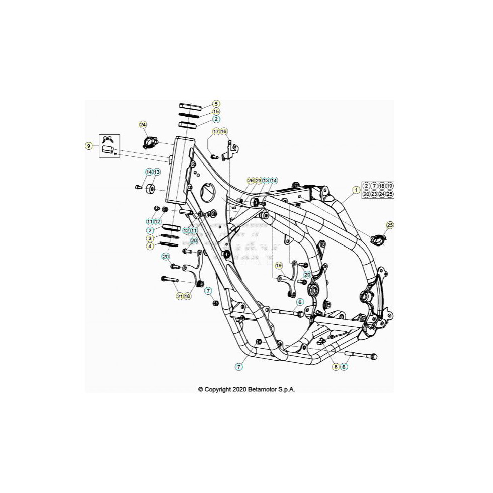 Beta RR430 21 Rahmen/Ausleger Ersatzteile
