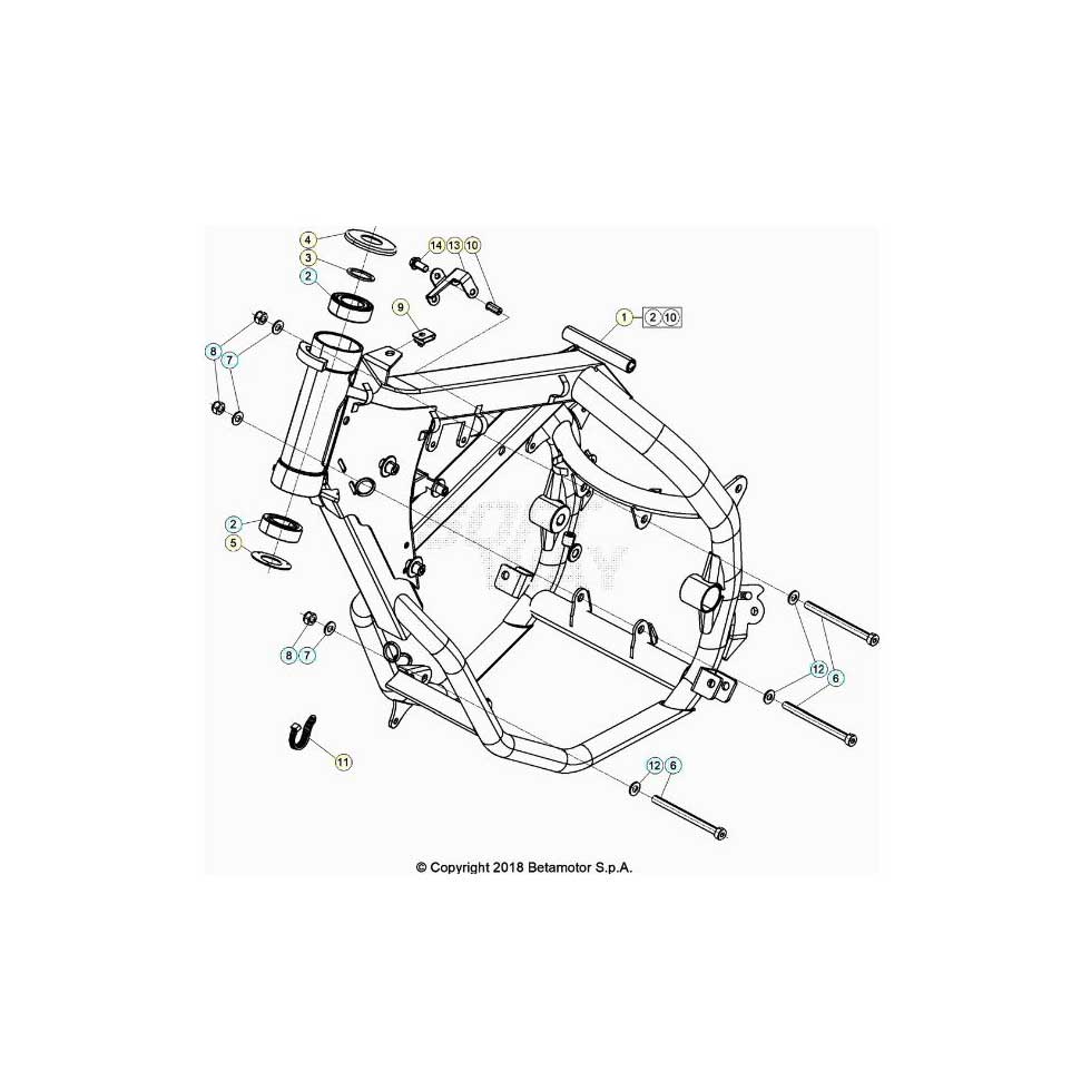 Beta RR50 Street 20 Rahmen/Ausleger Ersatzteile Beta RR50 Street 20 Rahmen/Ausleger Ersatzteile