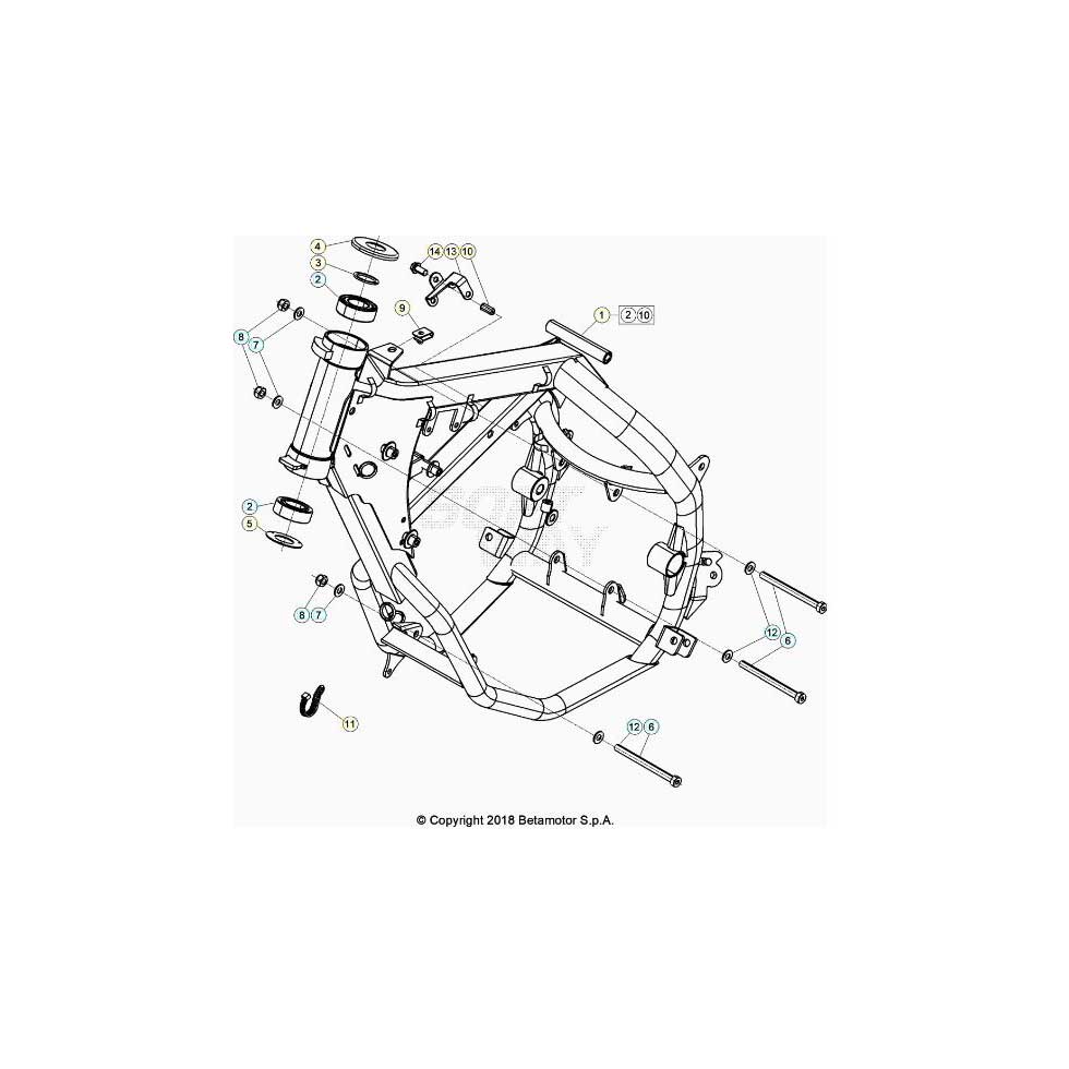 Beta RR50 Street Track 20 Rahmen/Ausleger Ersatzteile Beta RR50 Street Track 20 Rahmen/Ausleger Ersatzteile