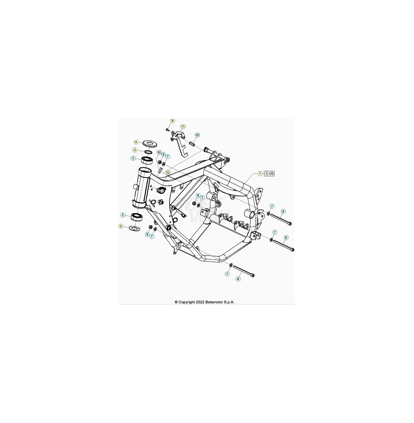 Beta RR50RC 21 Rahmen/Ausleger Ersatzteile Beta RR50RC 21 Rahmen/Ausleger Ersatzteile