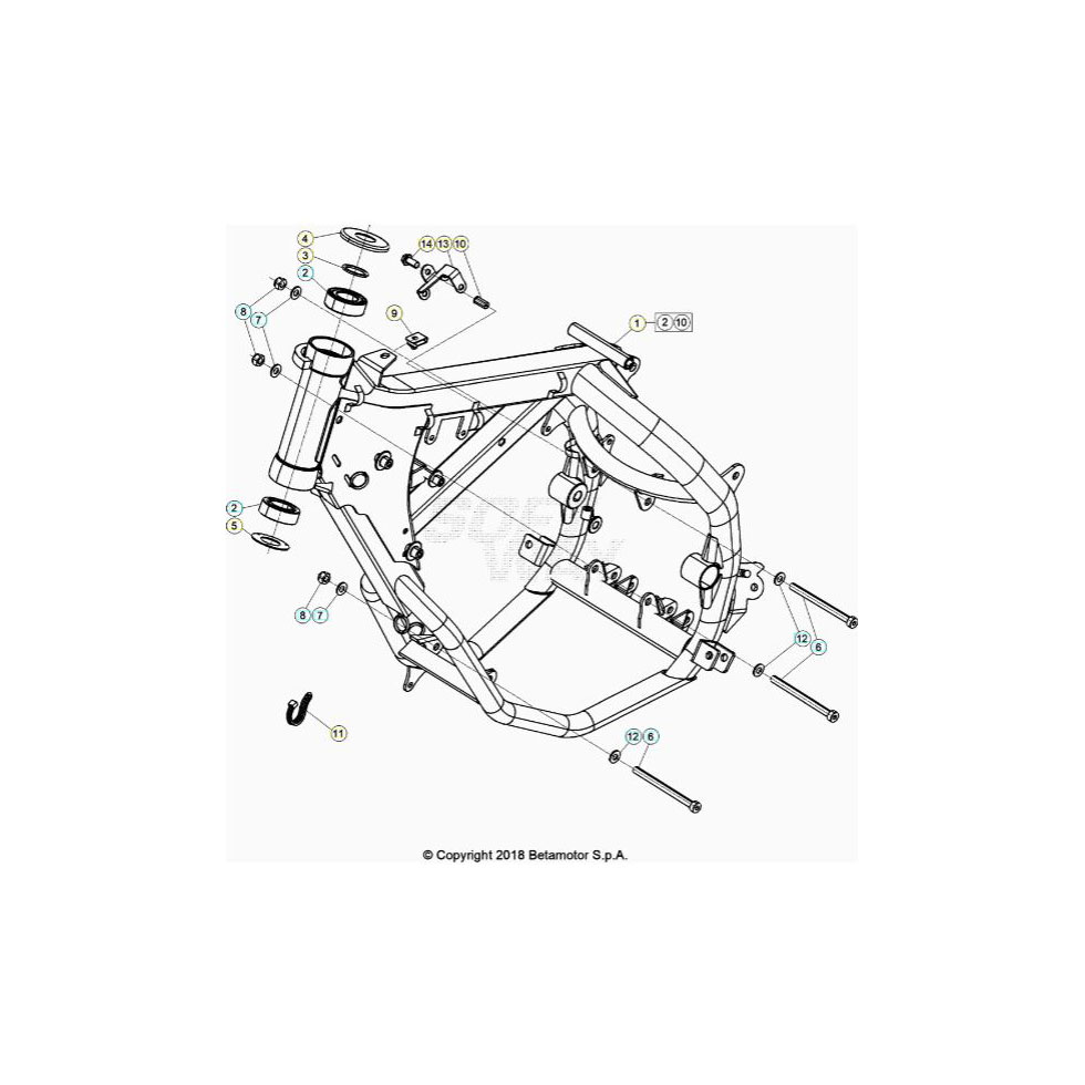Beta RR50Sport 20 Rahmen/Ausleger Ersatzteile Beta RR50Sport 20 Rahmen/Ausleger Ersatzteile