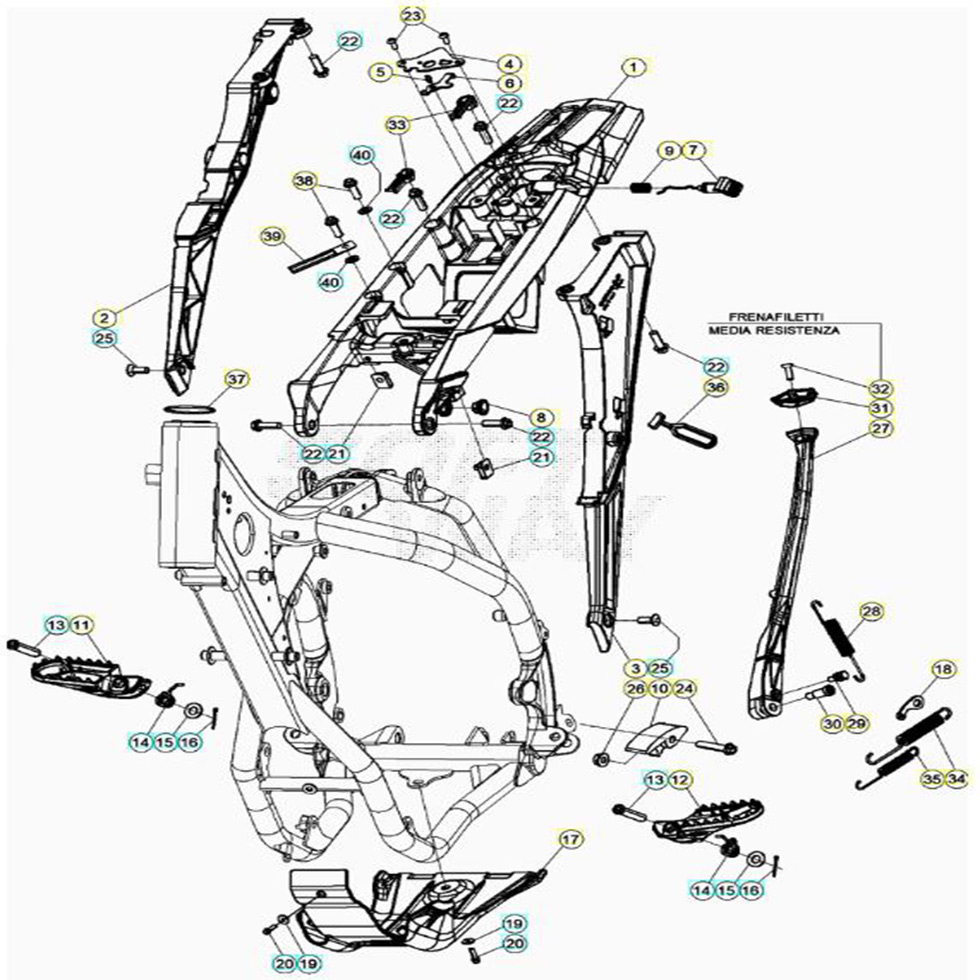 Beta RR300 21 Rahmen/Zubehör Ersatzteile Beta RR300 21 Rahmen/Zubehör Ersatzteile