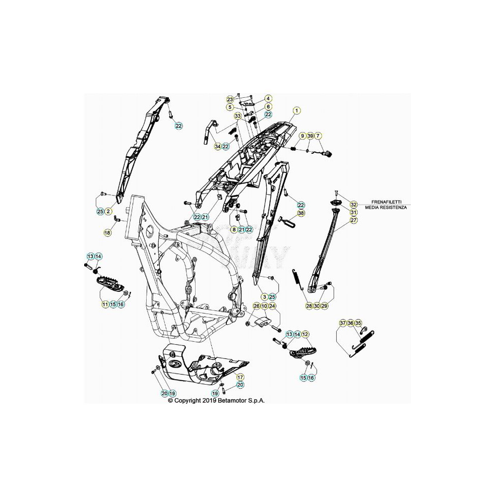 Beta RR390 23 Rahmen/Zubehör Ersatzteile Beta RR390 23 Rahmen/Zubehör Ersatzteile