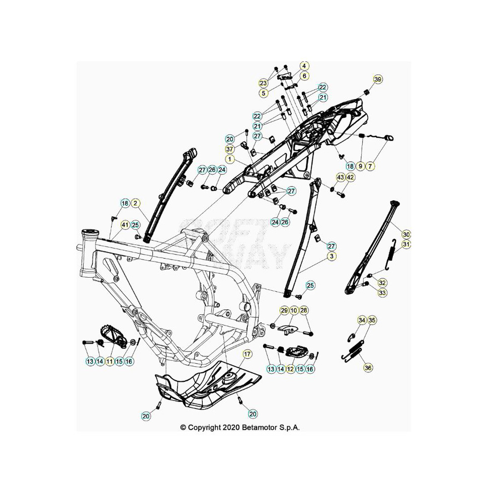 Beta Xtrainer250 20 Rahmen Zubehör Ersatzteile Beta Xtrainer250 20 Rahmen Zubehör Ersatzteile