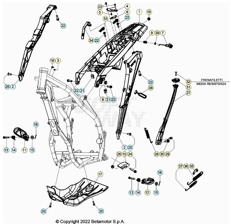 Beta Xtrainer250 24 Rahmen Zubehör Ersatzteile Beta Xtrainer250 24 Rahmen Zubehör Ersatzteile