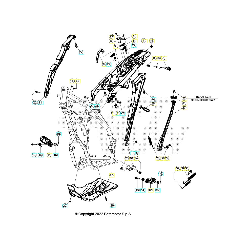 Beta Xtrainer300 24 Rahmen Zubehör Ersatzteile Beta Xtrainer300 24 Rahmen Zubehör Ersatzteile