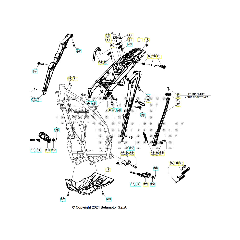 Beta Xtrainer300 25 Rahmen Zubehör Ersatzteile