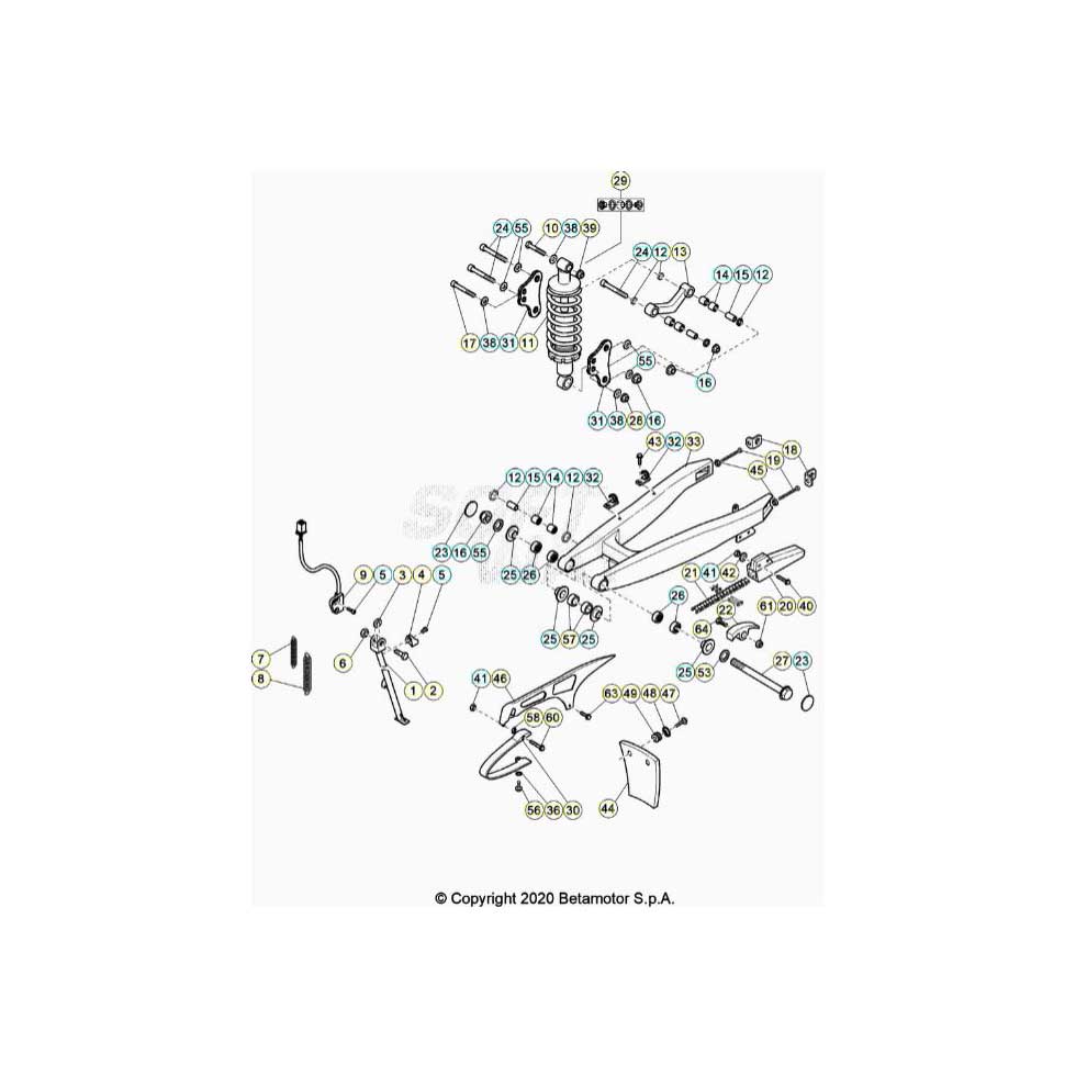 Beta Alp 200 21 Schwingarm/Federbein Ersatzteile