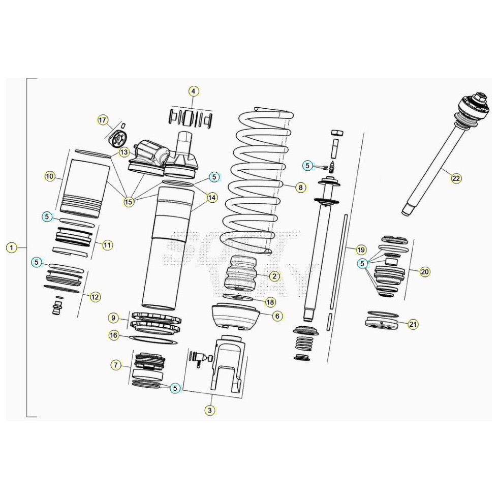 Beta RR300RC 20 Schwingarm/Federbein 1 Ersatzteile Beta RR300RC 20 Schwingarm/Federbein 1 Ersatzteile