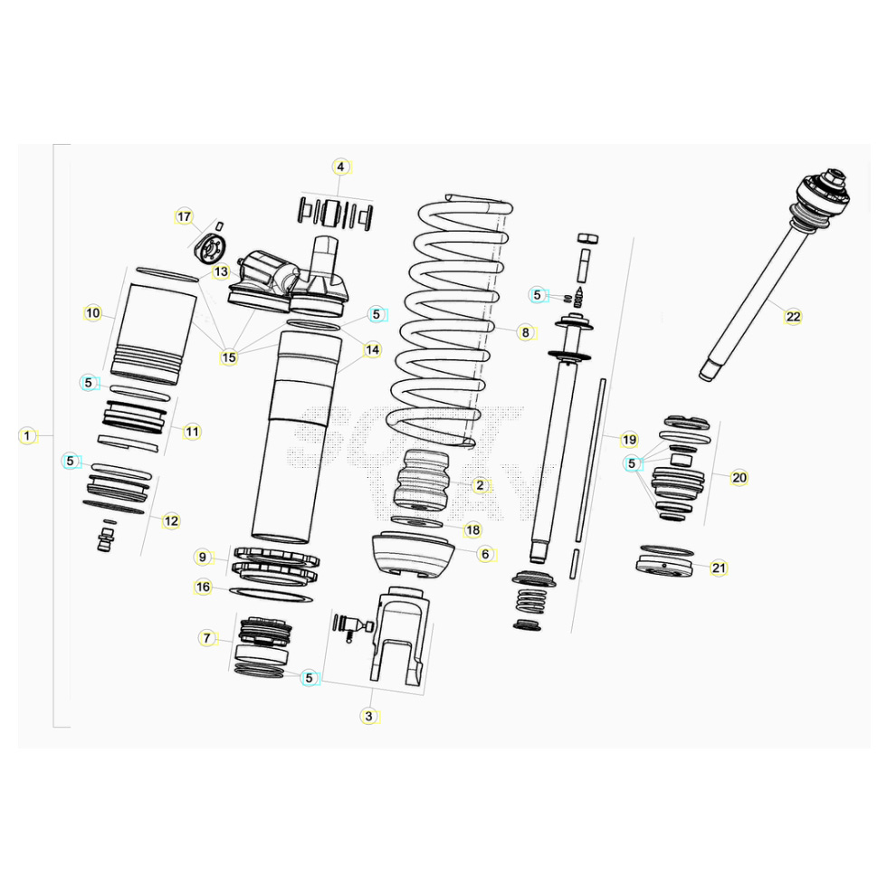 Beta RR350 20 Schwingarm/Federbein 1 Ersatzteile Beta RR350 20 Schwingarm/Federbein 1 Ersatzteile