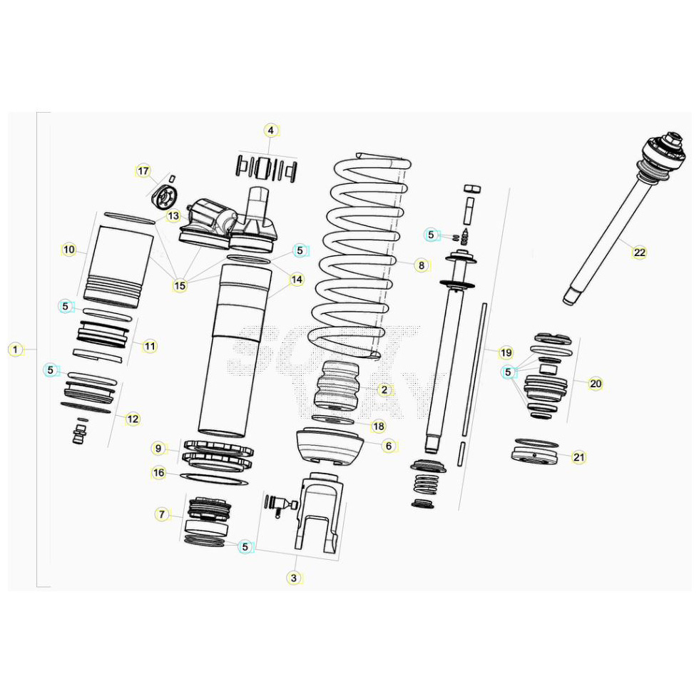 Beta RR480 20 Schwingarm/Federbein 1 Ersatzteile Beta RR480 20 Schwingarm/Federbein 1 Ersatzteile