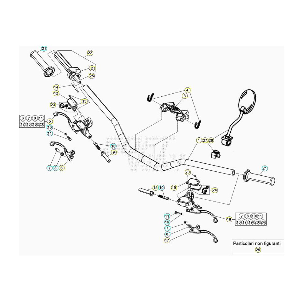 Beta EVO125 20 Lenker/Armaturen Ersatzteile Beta EVO125 20 Lenker/Armaturen Ersatzteile