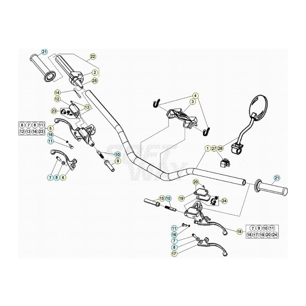 Beta EVO200 20 Lenker/Armaturen Ersatzteile Beta EVO200 20 Lenker/Armaturen Ersatzteile