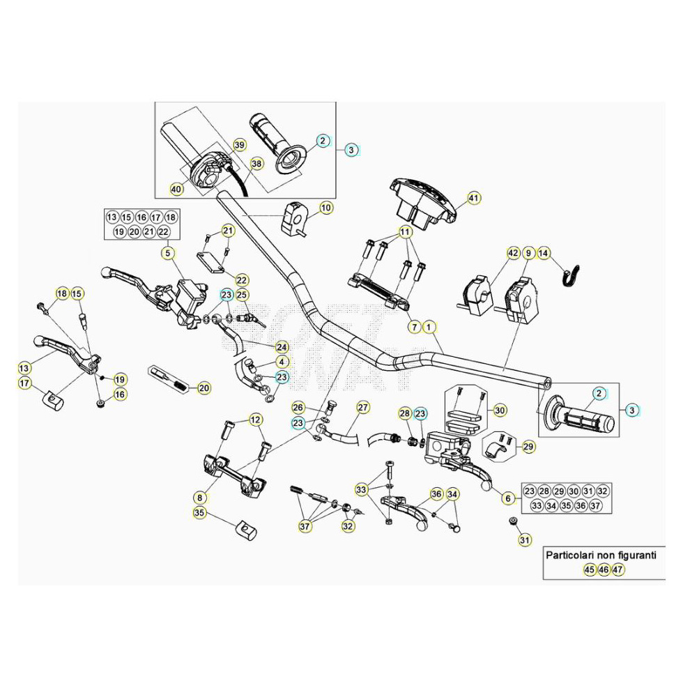 Beta RR125 20 Lenker/Armaturen Ersatzteile