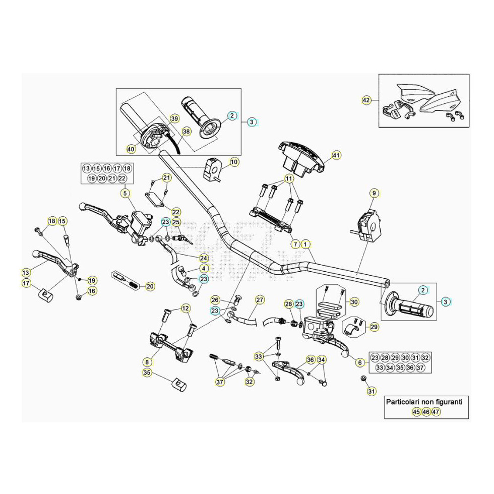 Beta RR125RC 20 Lenker/Armaturen Ersatzteile