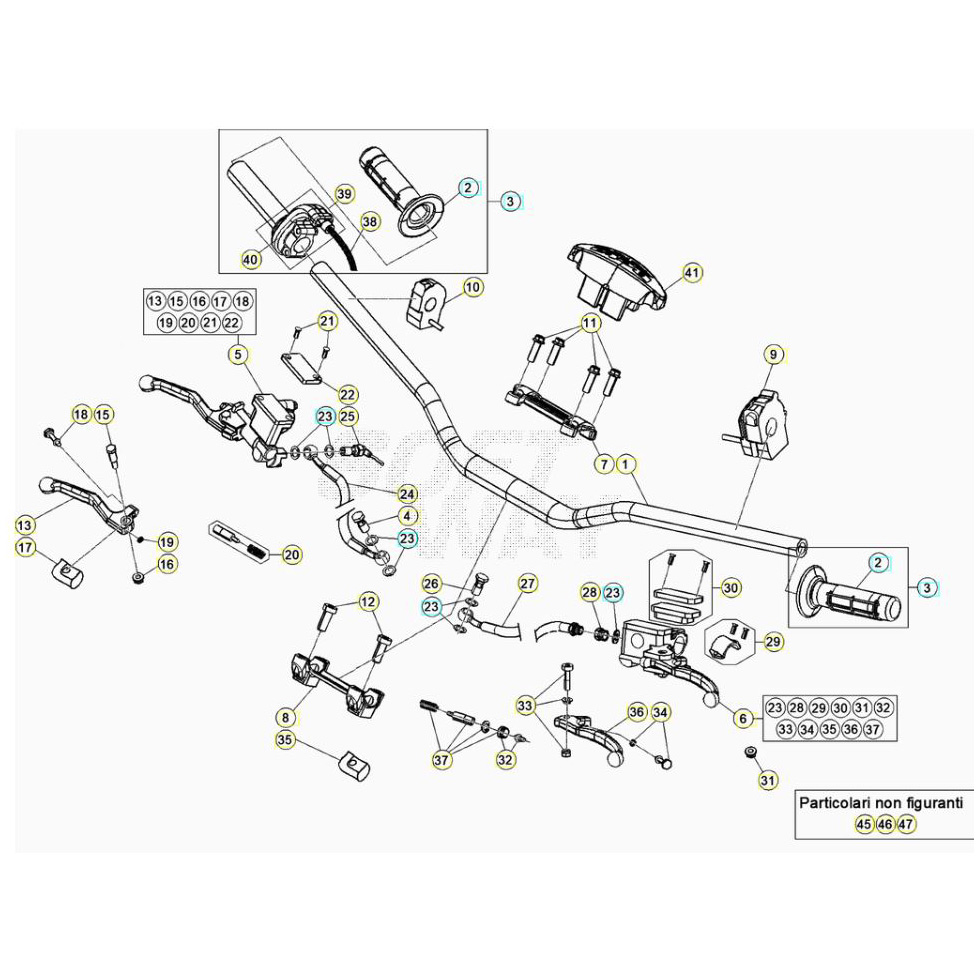 Beta RR200 20 Lenker/Armaturen Ersatzteile