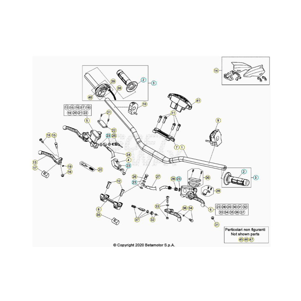 Beta RR250RC 24 Lenker/Armaturen Ersatzteile
