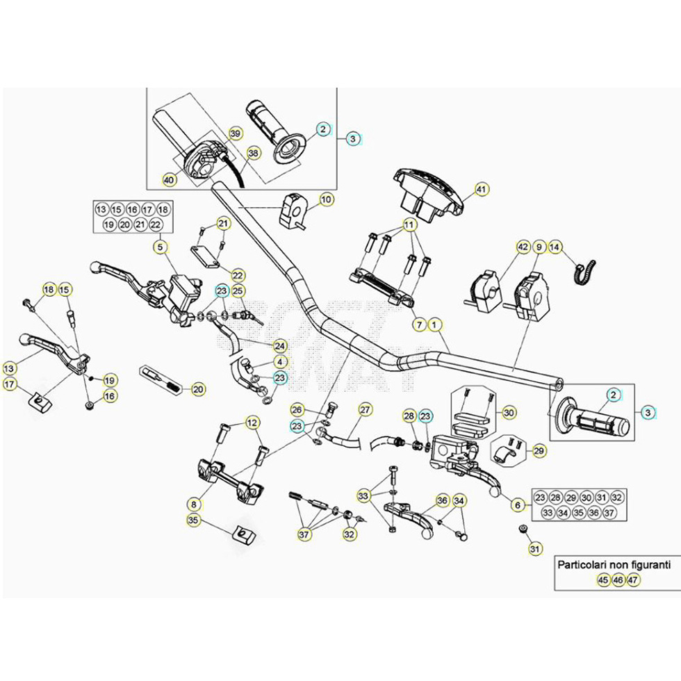 Beta RR250 21 Lenker/Armaturen Ersatzteile