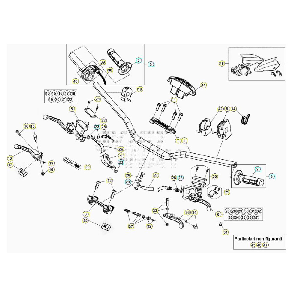 Beta RR250RC 21 Lenker/Armaturen Ersatzteile